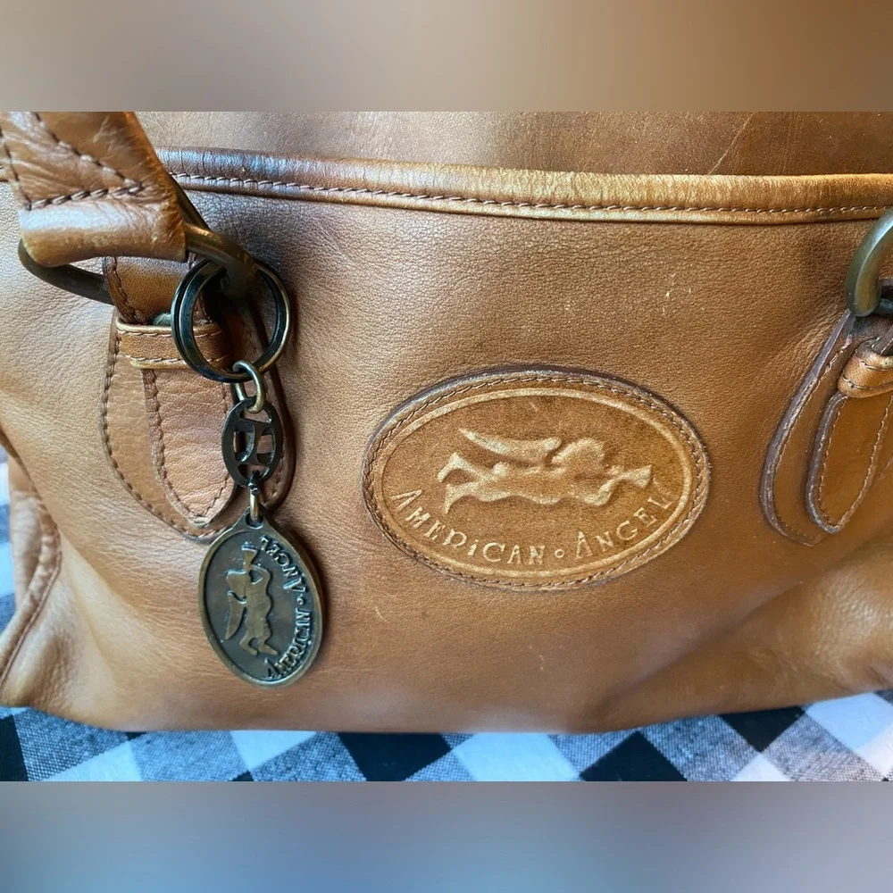 American Angel Genuine Leather Vintage Bag Hanging Charm